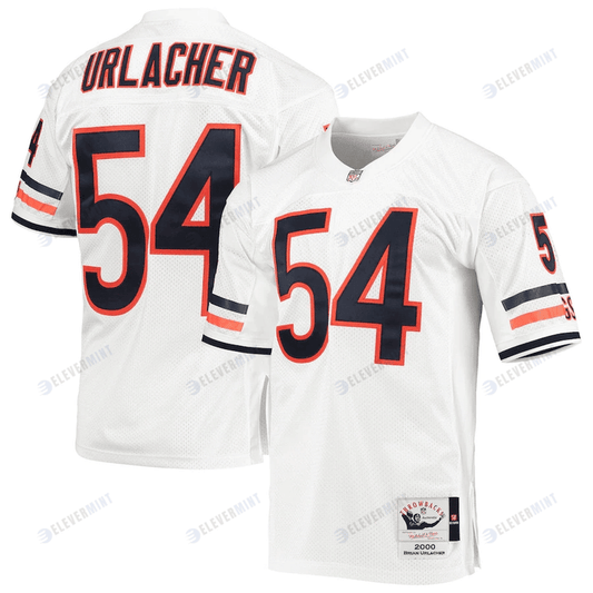 Brian Urlacher Chicago Bears Mitchell & Ness 2000 Throwback Retired Player Jersey - White