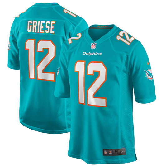 Bob Griese Miami Dolphins Nike Game Retired Player Jersey - Aqua