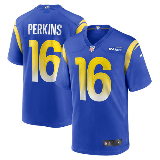 Bryce Perkins Los Angeles Rams Nike Game Player Jersey - Royal