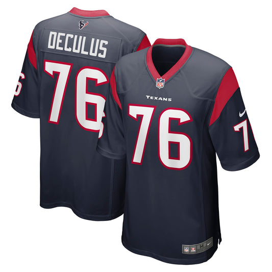 Austin Deculus Houston Texans Nike Game Player Jersey - Navy