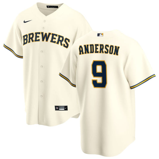 Brian Anderson Milwaukee Brewers Nike Home Replica Jersey - Cream