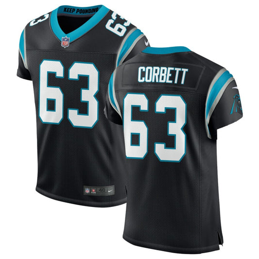 Austin Corbett Carolina Panthers Nike Classic Elite Jersey - Black