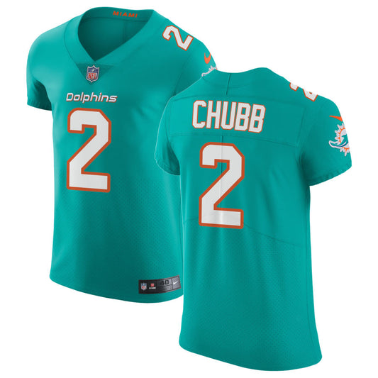 Bradley Chubb Miami Dolphins Nike Vapor Untouchable Elite Jersey - Aqua