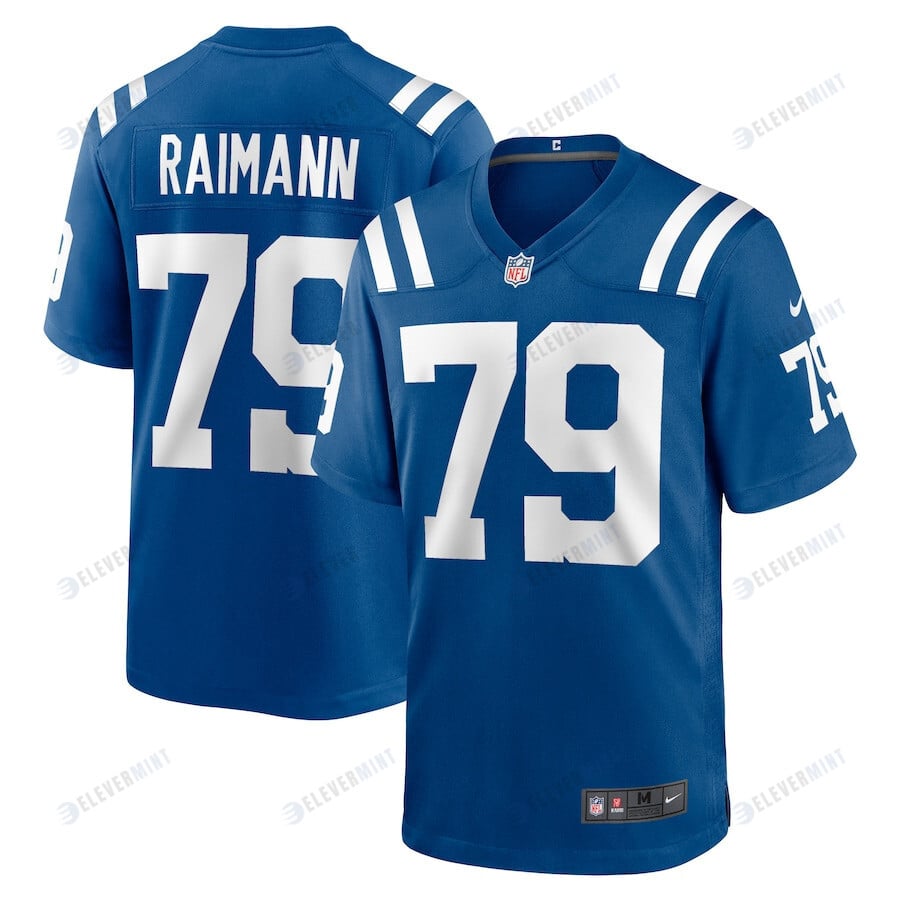 Bernhard Raimann 79 Indianapolis Colts Men Game Jersey - Royal