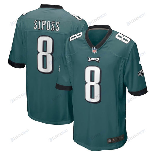 Arryn Siposs 8 Philadelphia Eagles Game Jersey - Midnight Green