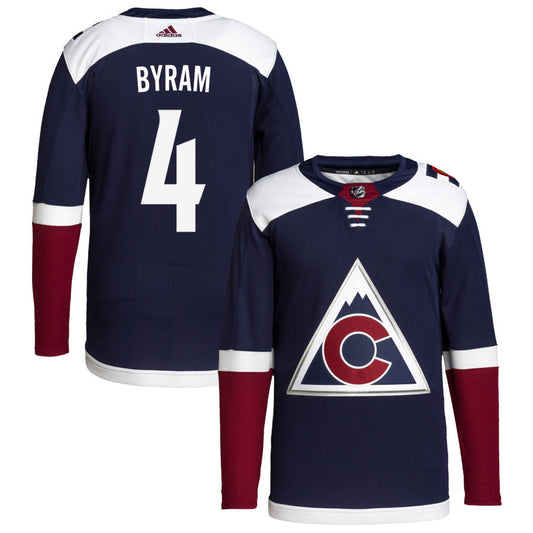 Bowen Byram Colorado Avalanche adidas 2018/19 Alternate Primegreen Authentic Pro Jersey - Navy