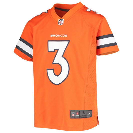 Boys' Grade School Russell Wilson Nike Broncos Game Jersey - Orange