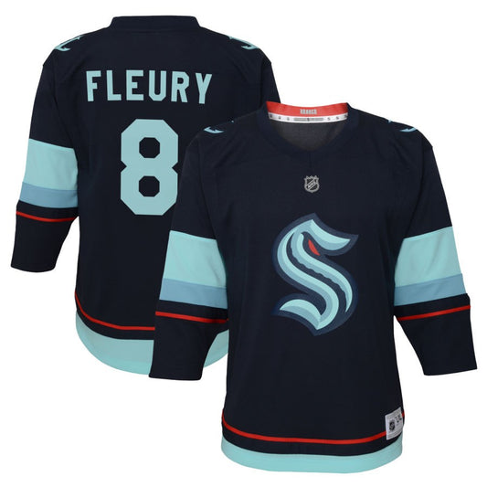 Cale Fleury Seattle Kraken Youth Home Replica Jersey - Navy