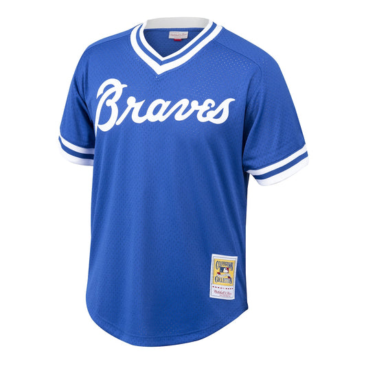 Boys' Grade School Dale Murphy Mitchell & Ness Braves Cooperstown Mesh Batting Practice Jersey - Blue