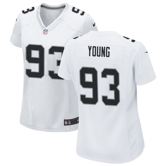 Byron Young Las Vegas Raiders Nike Women's Game Jersey - White