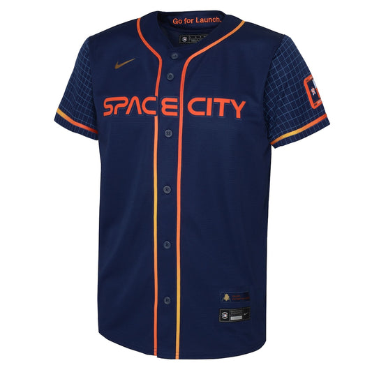 Boys' Grade School Yordan Alvarez Nike Astros 2022 City Connect Replica Jersey - Navy