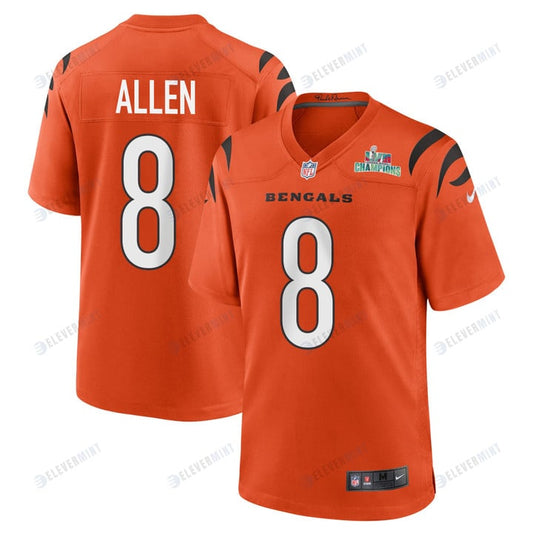 Brandon Allen 8 Cincinnati Bengals Super Bowl LVII Champions Men Alternate Game Jersey - Orange