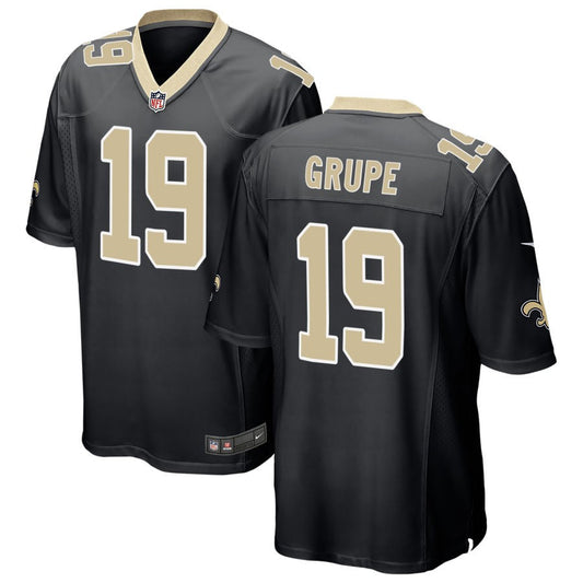 Blake Grupe New Orleans Saints Nike Game Jersey - Black