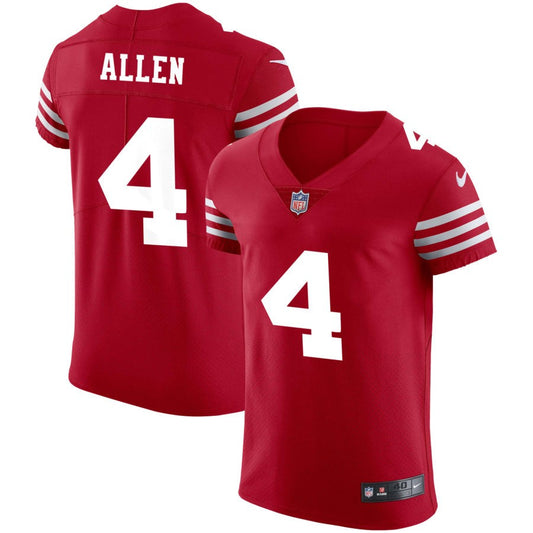 Brandon Allen San Francisco 49ers Nike Vapor Elite Jersey - Scarlet