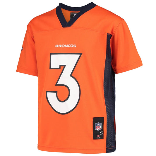 Boys' Grade School Drew Lock Outerstuff Broncos Replica Jersey - Orange