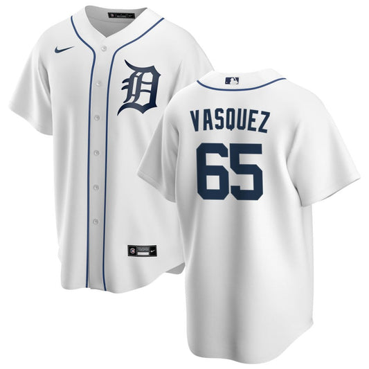 Andrew Vasquez Detroit Tigers Nike Home Replica Jersey - White