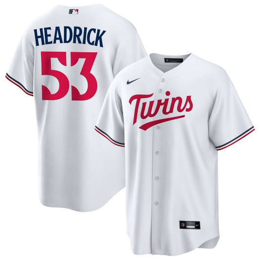 Brent Headrick Minnesota Twins Nike Youth Home Replica Jersey - White