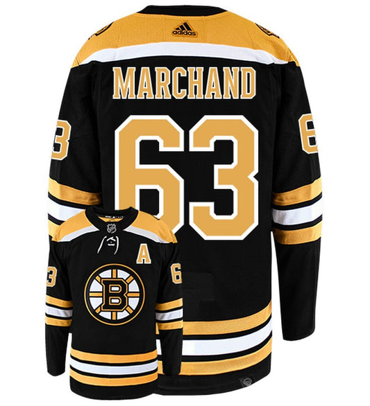 Brad Marchand Boston Bruins Adidas Primegreen Authentic NHL Hockey Jersey