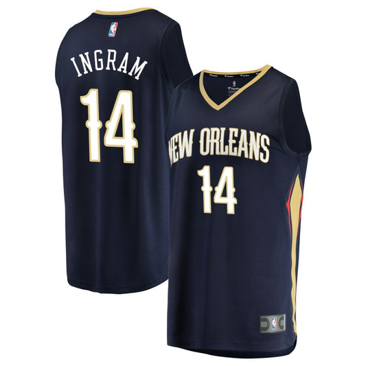 Brandon Ingram New Orleans Pelicans Fanatics Branded Fast Break Replica Jersey Navy - Icon Edition