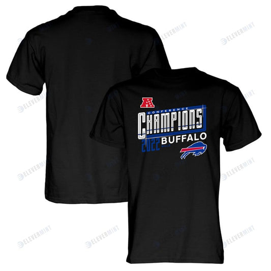 Buffalo Bills 2022 AFC Conference Champions Kick T-Shirt - Black