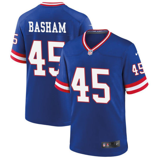 Boogie Basham New York Giants Nike Classic Game Jersey - Royal