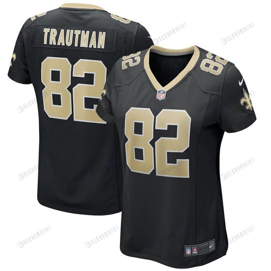 Adam Trautman 82 New Orleans Saints Women's Game Jersey - Black