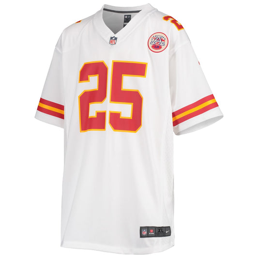 Boys' Grade School Clyde Edwards-Helaire Nike Chiefs Team Color Game Day Jersey - White