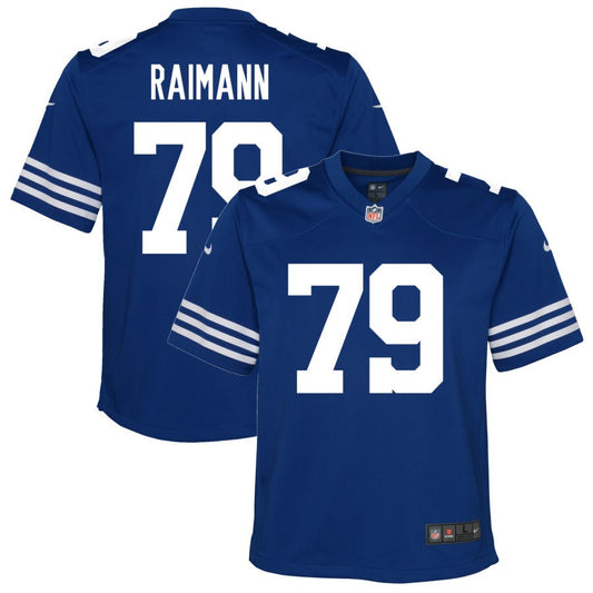 Bernhard Raimann Indianapolis Colts Nike Youth Alternate Game Jersey - Royal