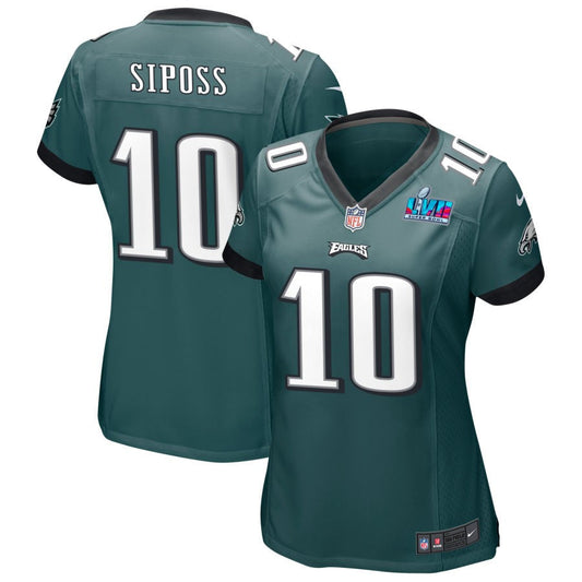 Arryn Siposs Philadelphia Eagles Nike Women's Super Bowl LVII Game Jersey - Midnight Green