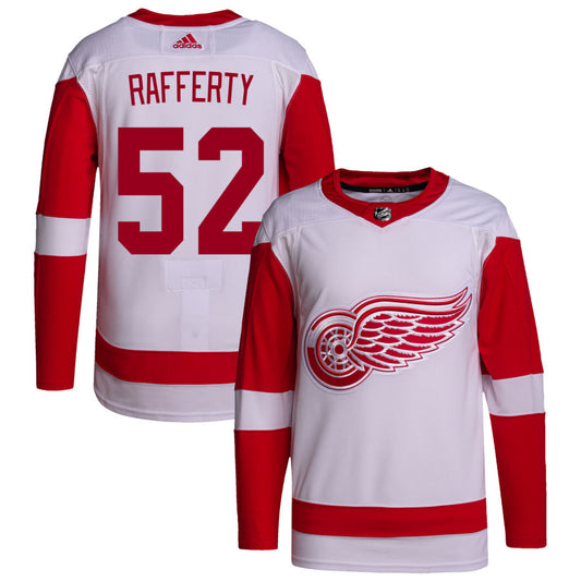 Brogan Rafferty Detroit Red Wings adidas Away Primegreen Authentic Pro Jersey - White