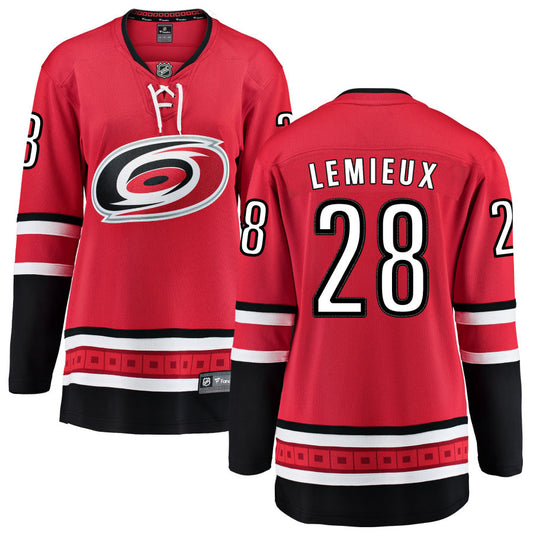 Brendan Lemieux Carolina Hurricanes Fanatics Branded Women's Home Breakaway Jersey - Red