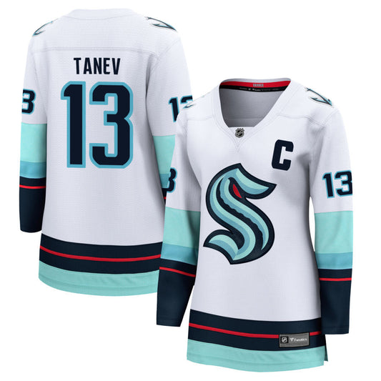 Brandon Tanev Seattle Kraken Fanatics Branded Women's Away Breakaway Jersey - White