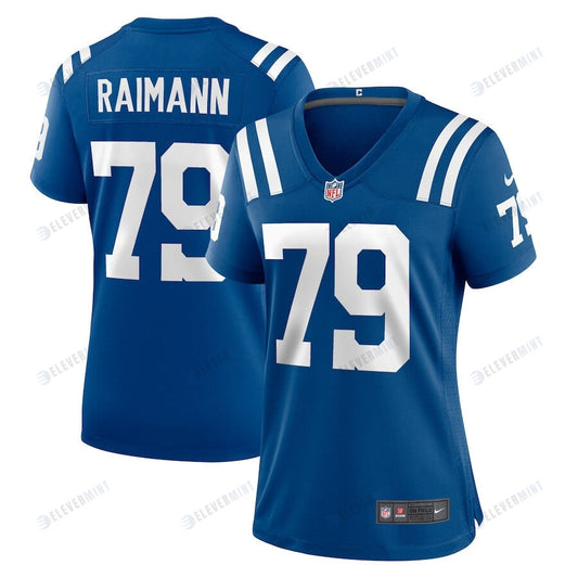 Bernhard Raimann 79 Indianapolis Colts Women Game Jersey - Royal