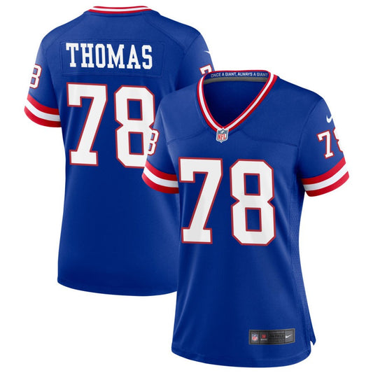 Andrew Thomas New York Giants Nike Women's Classic Game Jersey - Royal