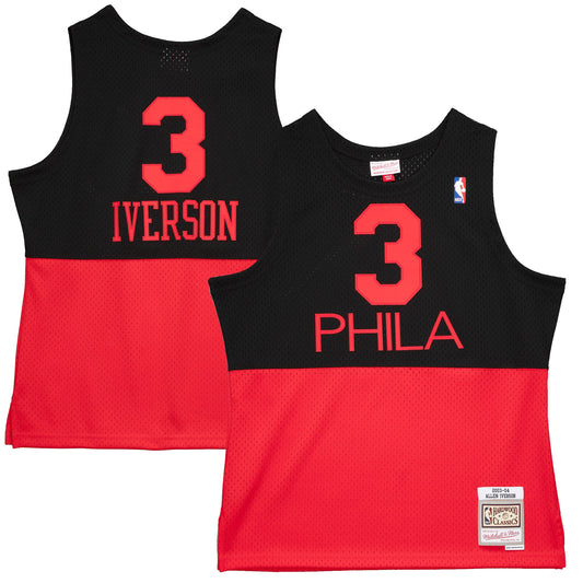 Allen Iverson Philadelphia 76ers Mitchell & Ness 2003-2004 Hardwood Classics Reload 2.0 Swingman Jersey - Black