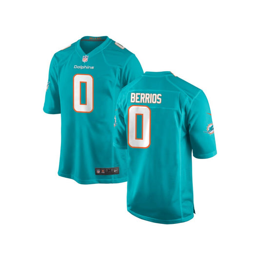 Braxton Berrios Miami Dolphins Nike Youth Game Jersey - Aqua