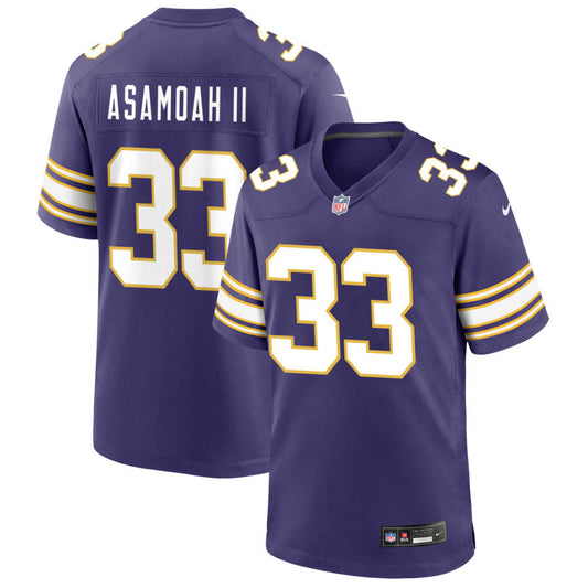 Brian Asamoah II Minnesota Vikings Nike Classic Game Jersey - Purple