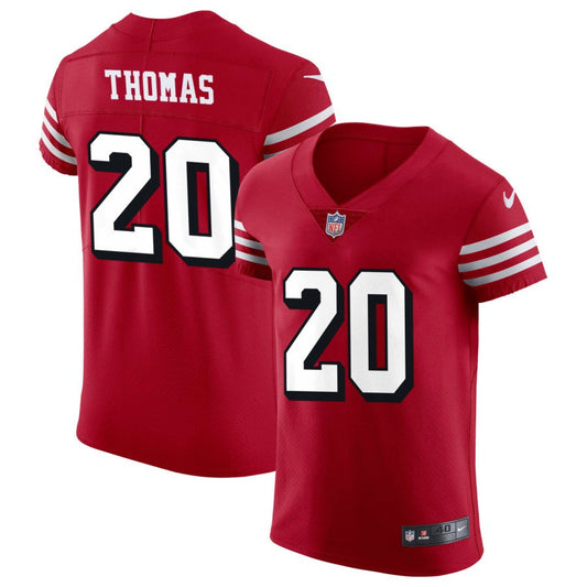 Ambry Thomas San Francisco 49ers Nike Alternate Vapor Elite Jersey - Scarlet