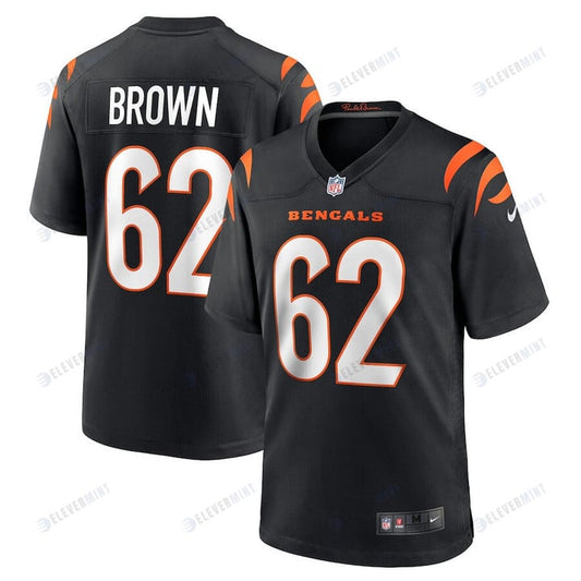 Ben Brown 62 Cincinnati Bengals Game Player Jersey - Black