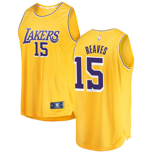 Austin Reaves Los Angeles Lakers Fanatics Branded 2018/19 Fast Break Replica Jersey Gold - Icon Edition