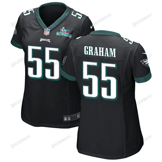 Brandon Graham 55 Philadelphia Eagles Super Bowl LVII Champions Women Game Jersey - Black