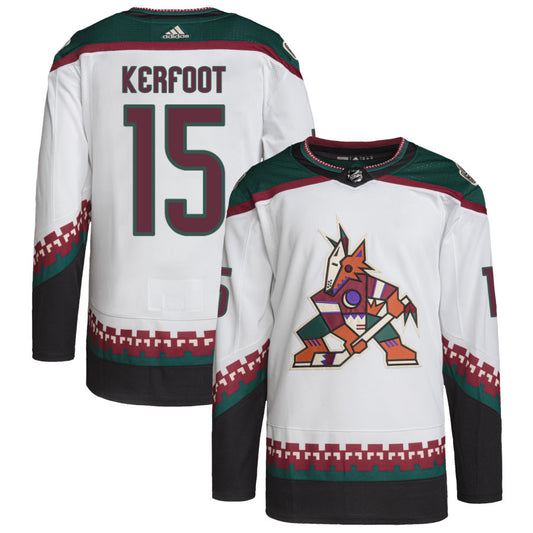 Alexander Kerfoot Arizona Coyotes adidas Primegreen Authentic Pro Jersey - White